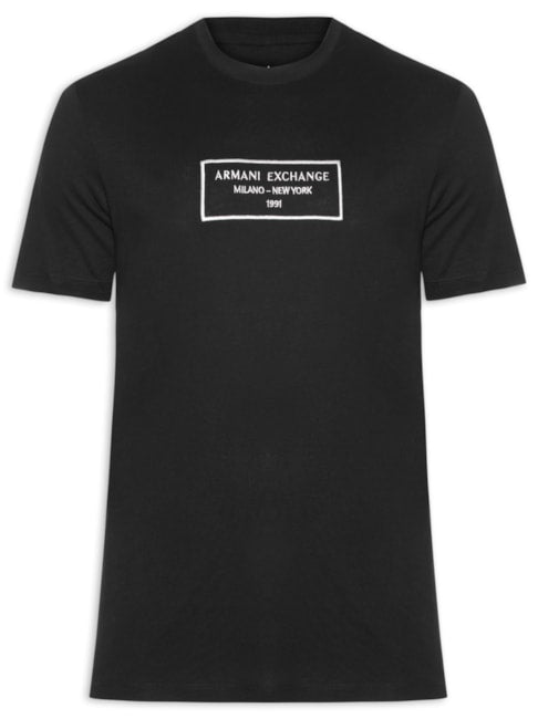 Camiseta Masculina  de Jersey - Preto