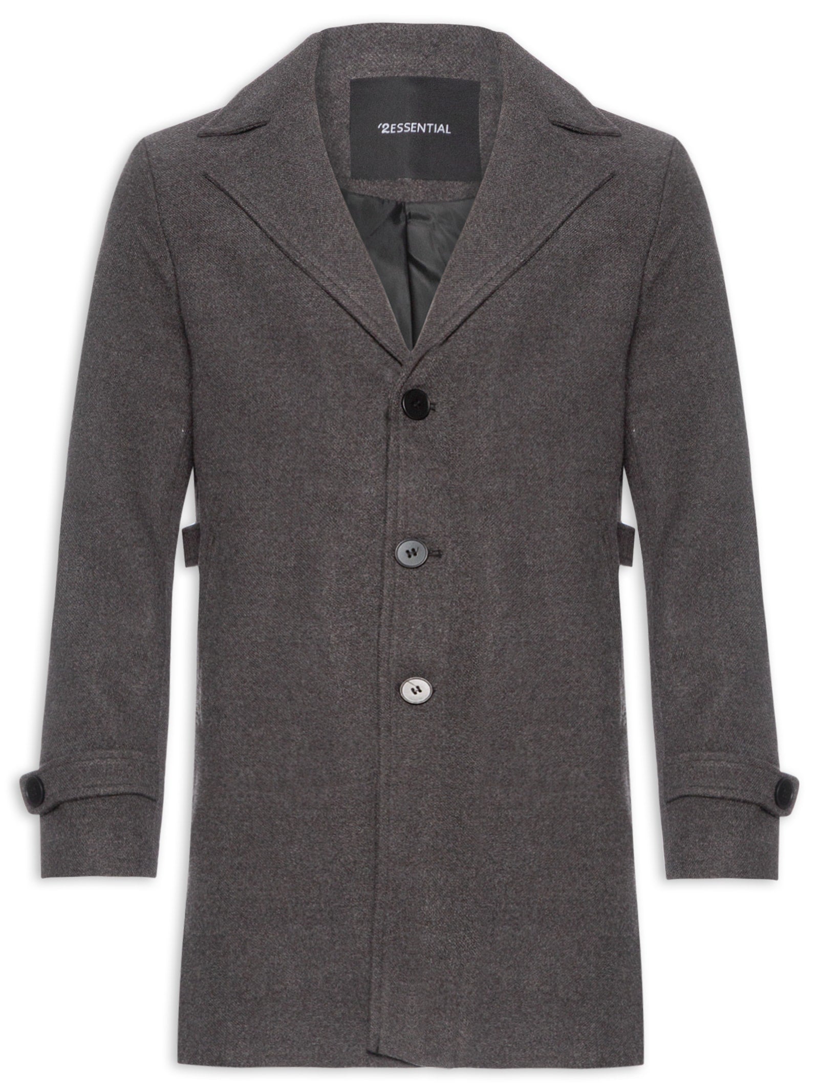 Casaco Masculino Sobretudo Clássico - Preto