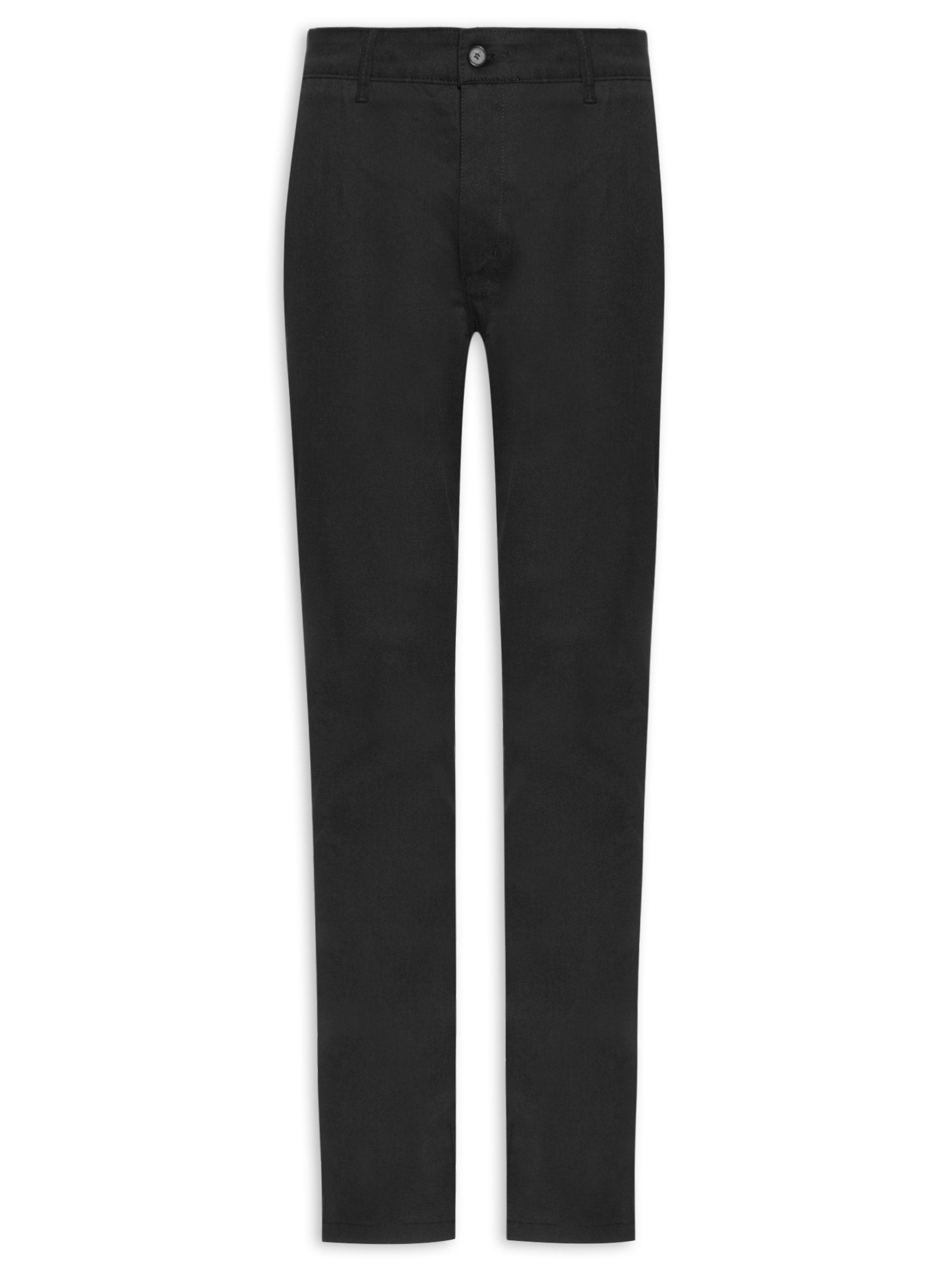Calça Masculina Chino Skinny Clássica Sarja (PA) - Preto