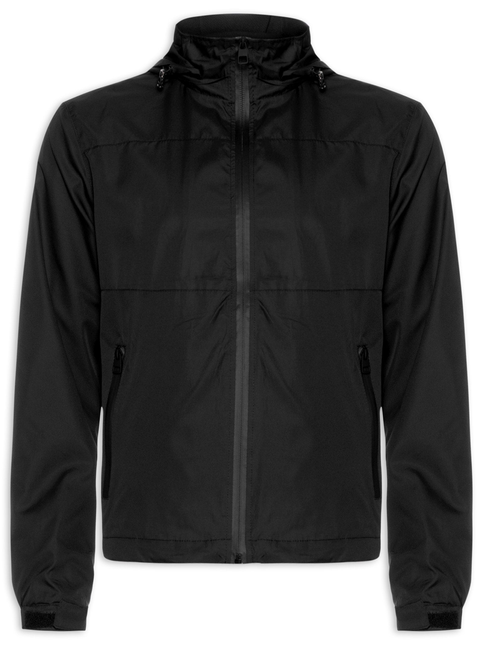 Jaqueta Masculina Corta Vento Capuz Removível - Azul