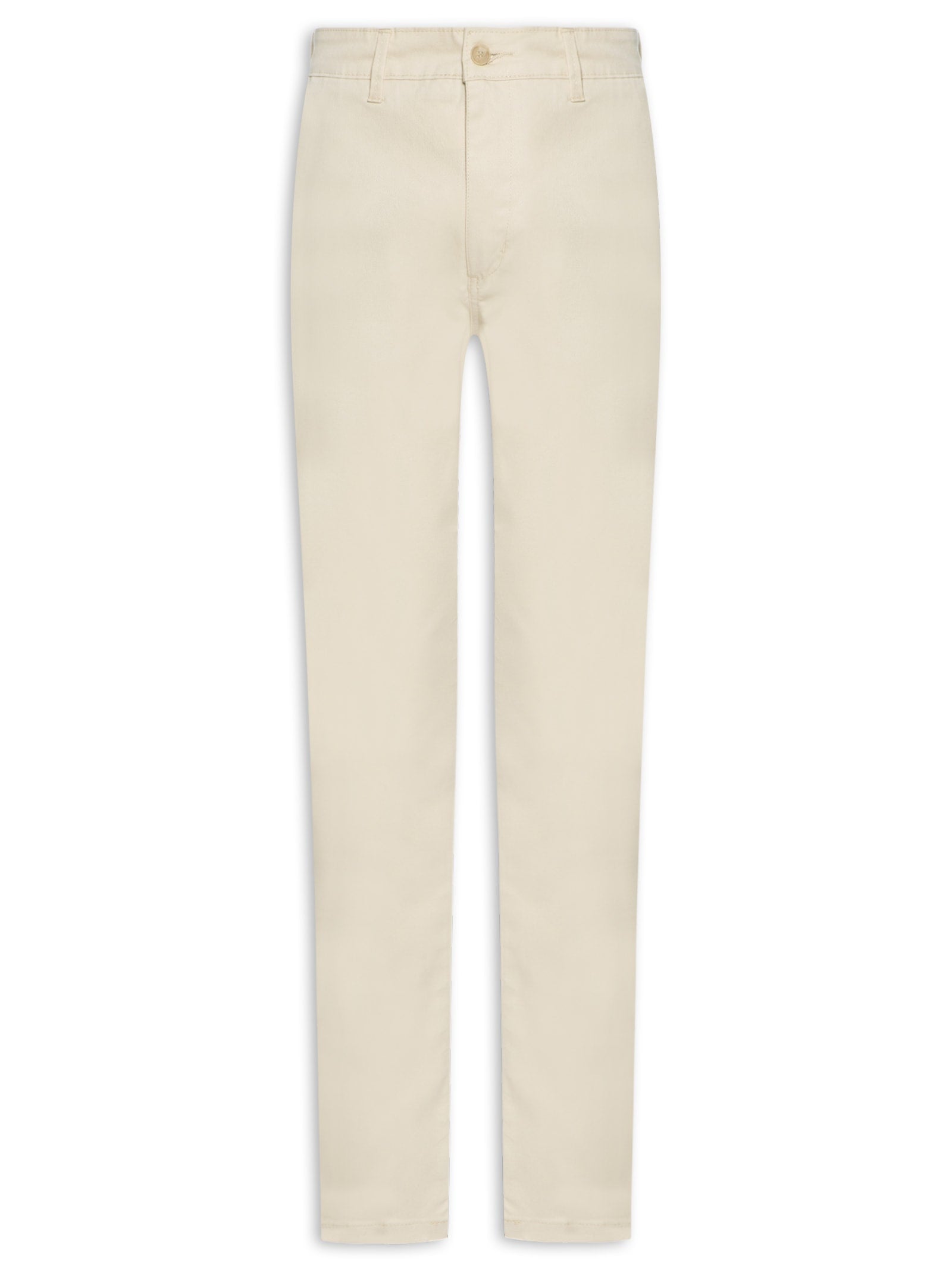 Calça Masculina Chino Skinny Clássica Sarja (PA) - Bege