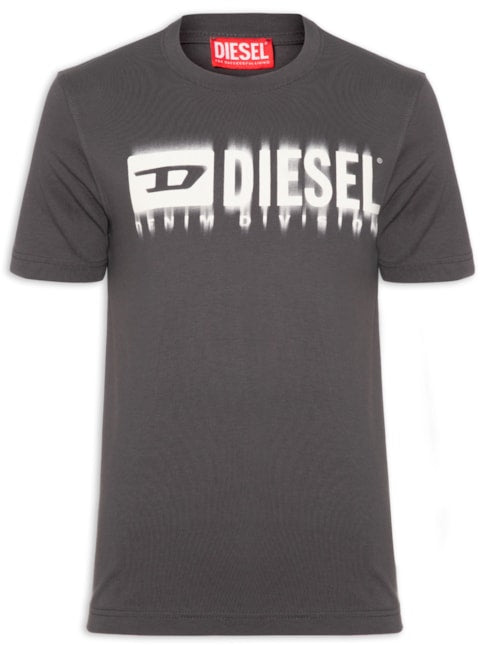 Camiseta Masculina T-Adjust Q7 Logo Print - Cinza 