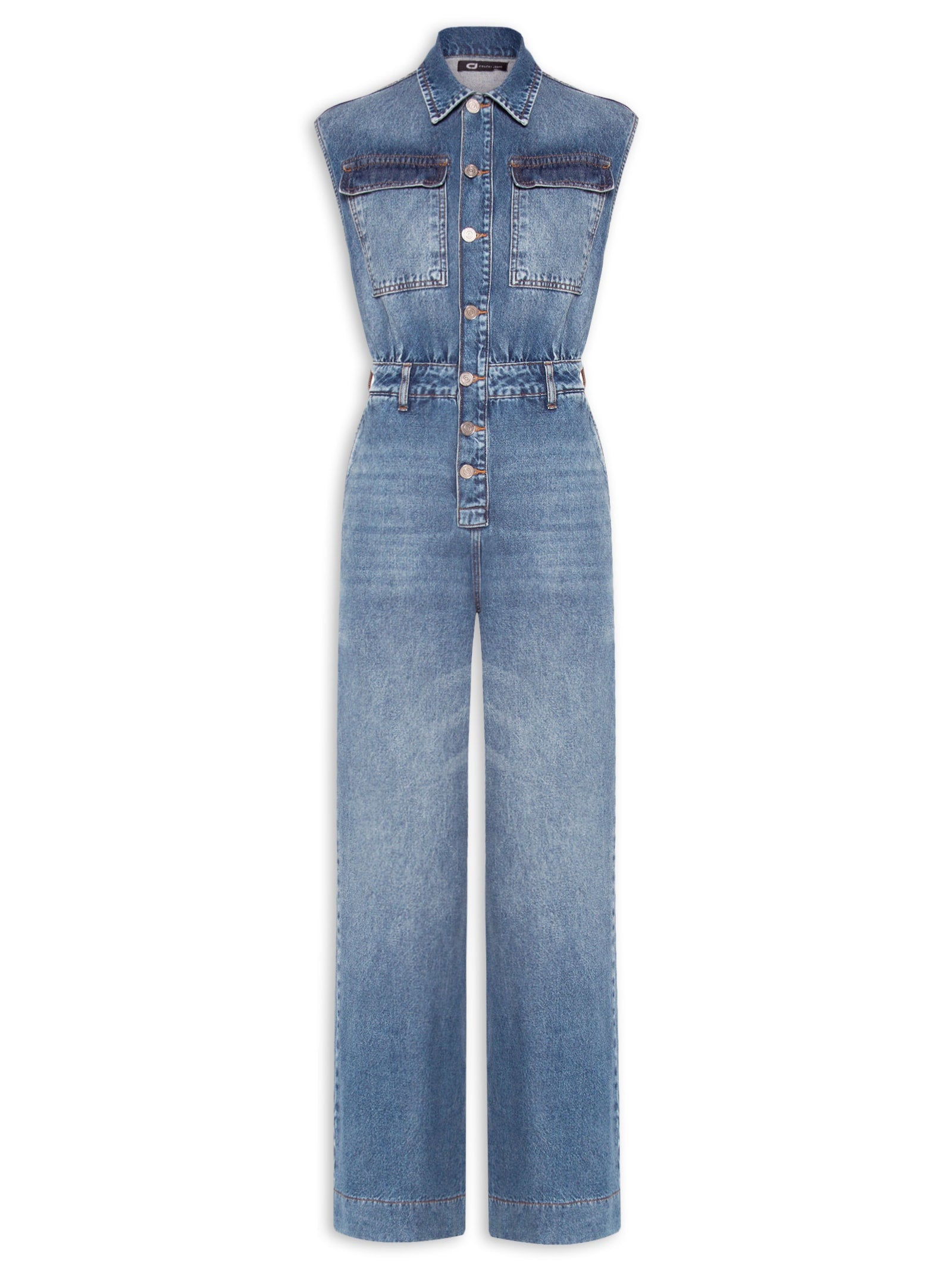 Macacão Feminino Jeans - Azul