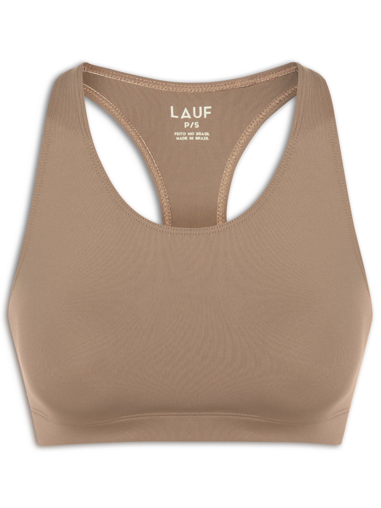 Calça Feminina Sarja Boca Reta Bege Biscoito - Bege