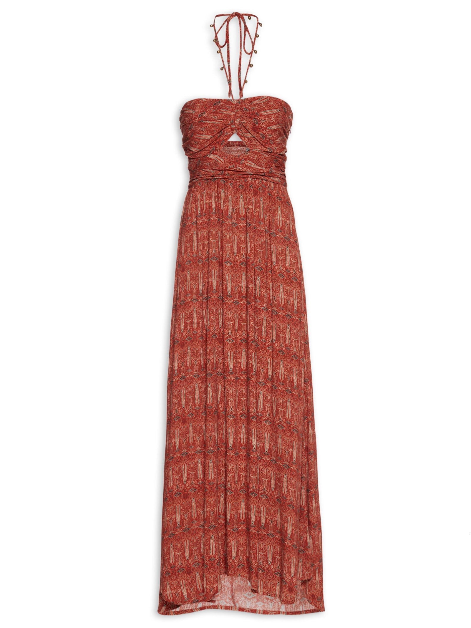 Blusa Feminina Alça Estampa Hali - Vermelho