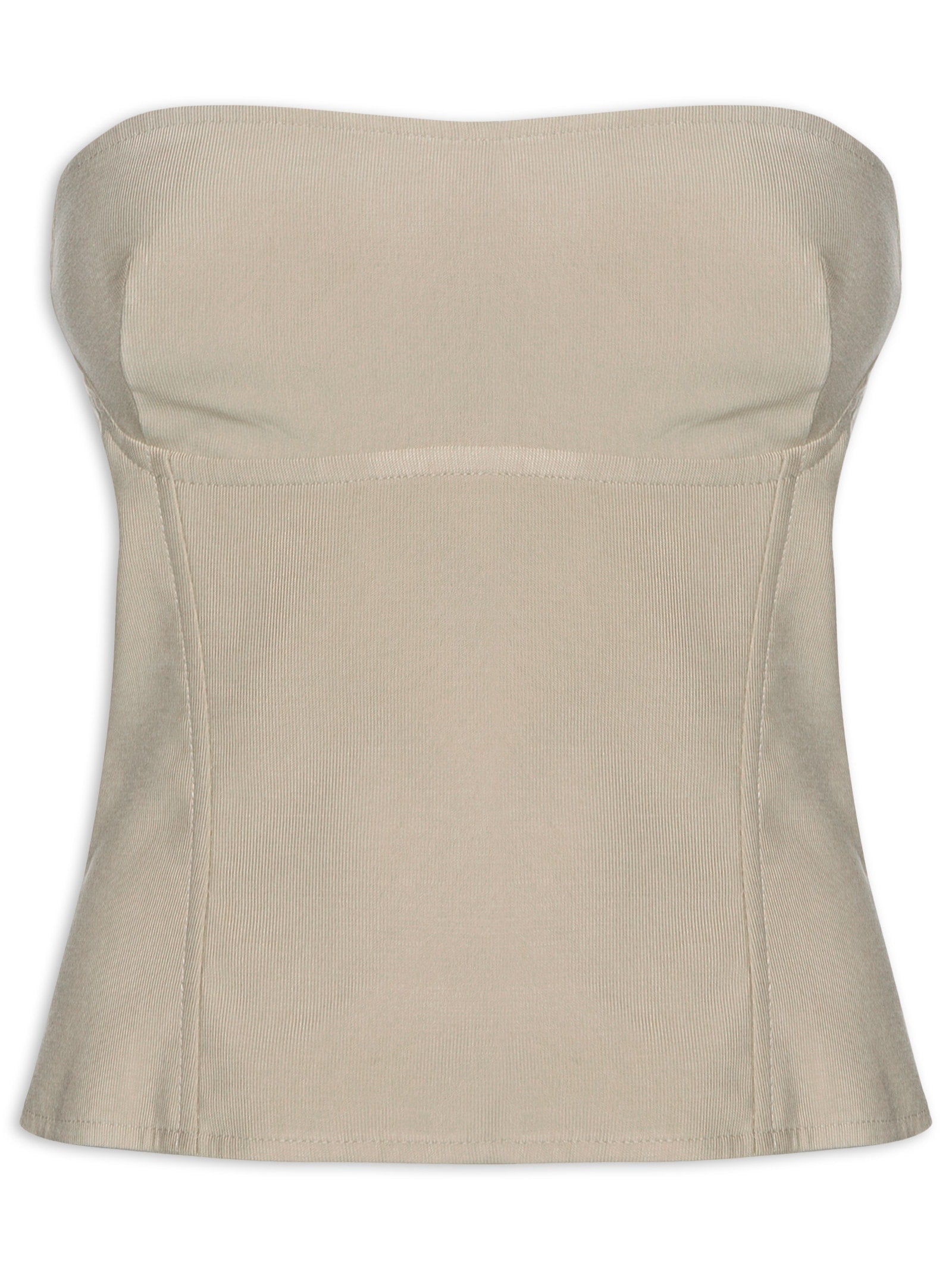 Blusa Feminina Alça Bordado Flor Retrô - Bege