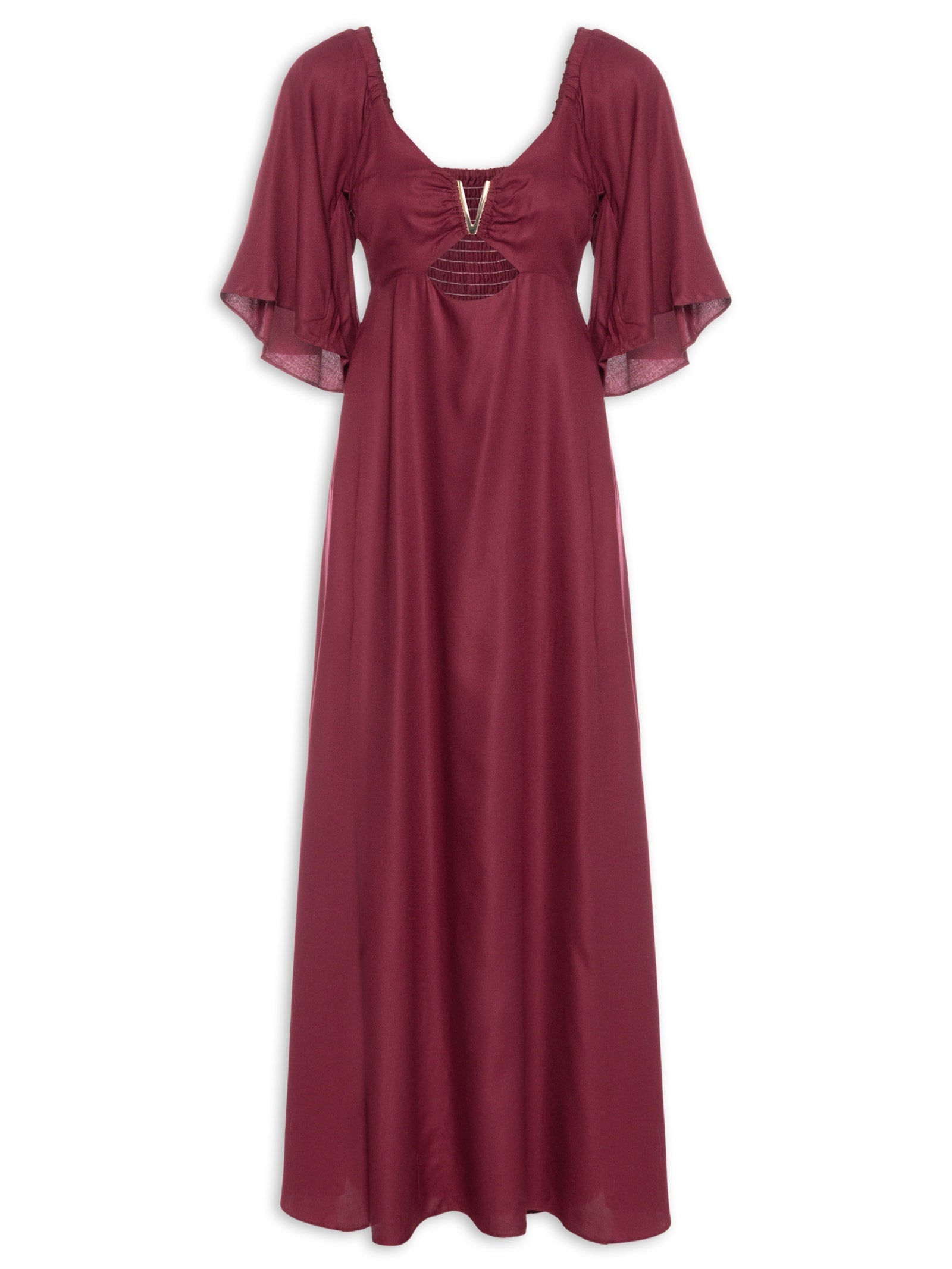 Vestido Angelina Longo - Vinho