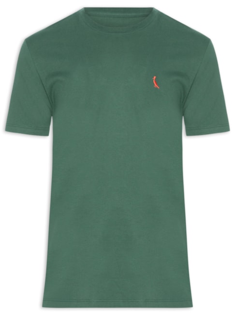Camiseta Masculina Básica Namorados - Verde