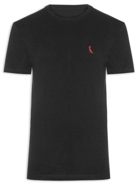 Camiseta Masculina Básica Namorados - Preto