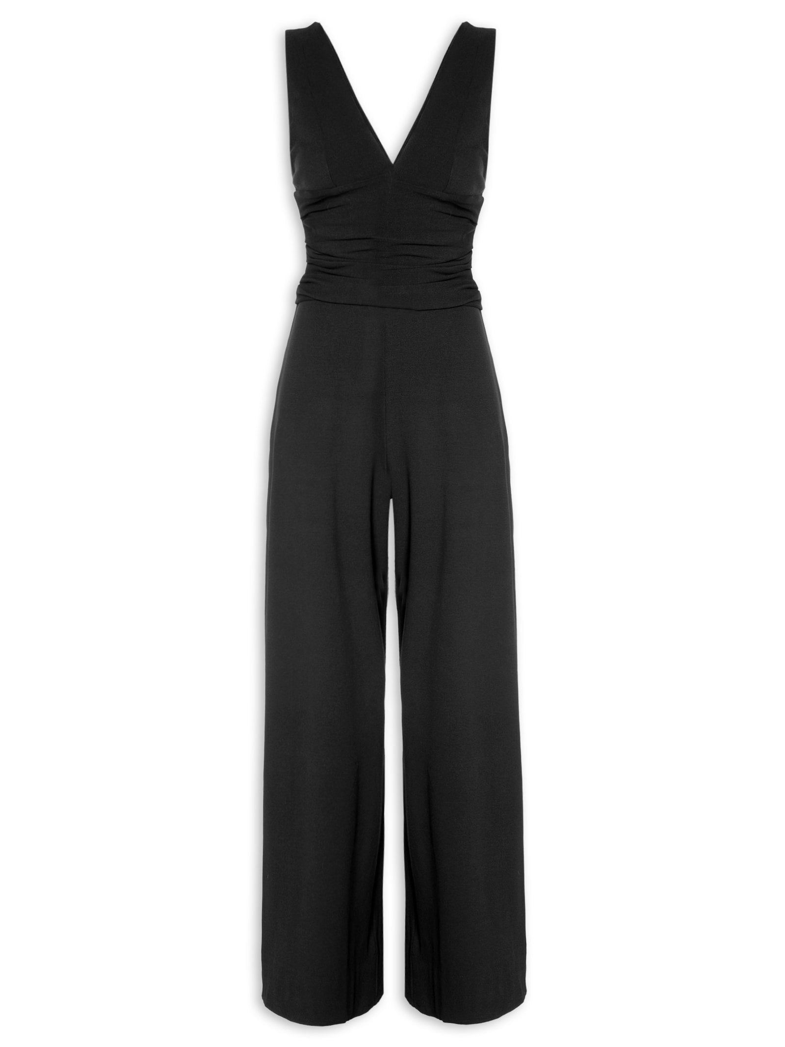 Macacão Feminino com Decote Costas - Preto