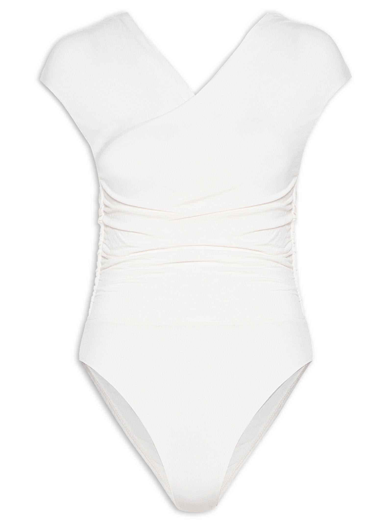 Body Com Transpasse Franzido - Off White