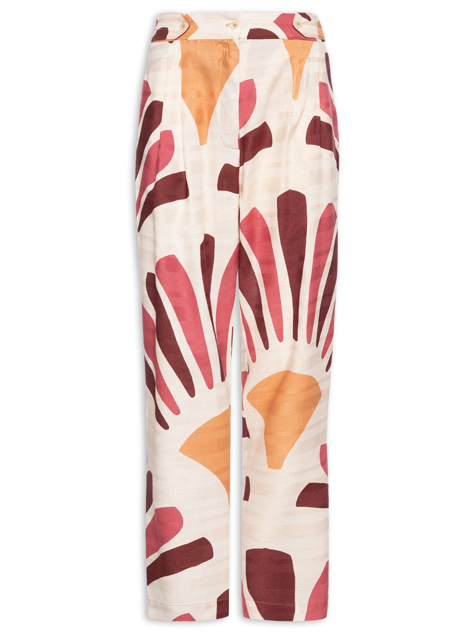 Calça Feminina Cenoura Bolso Sarja - Bege