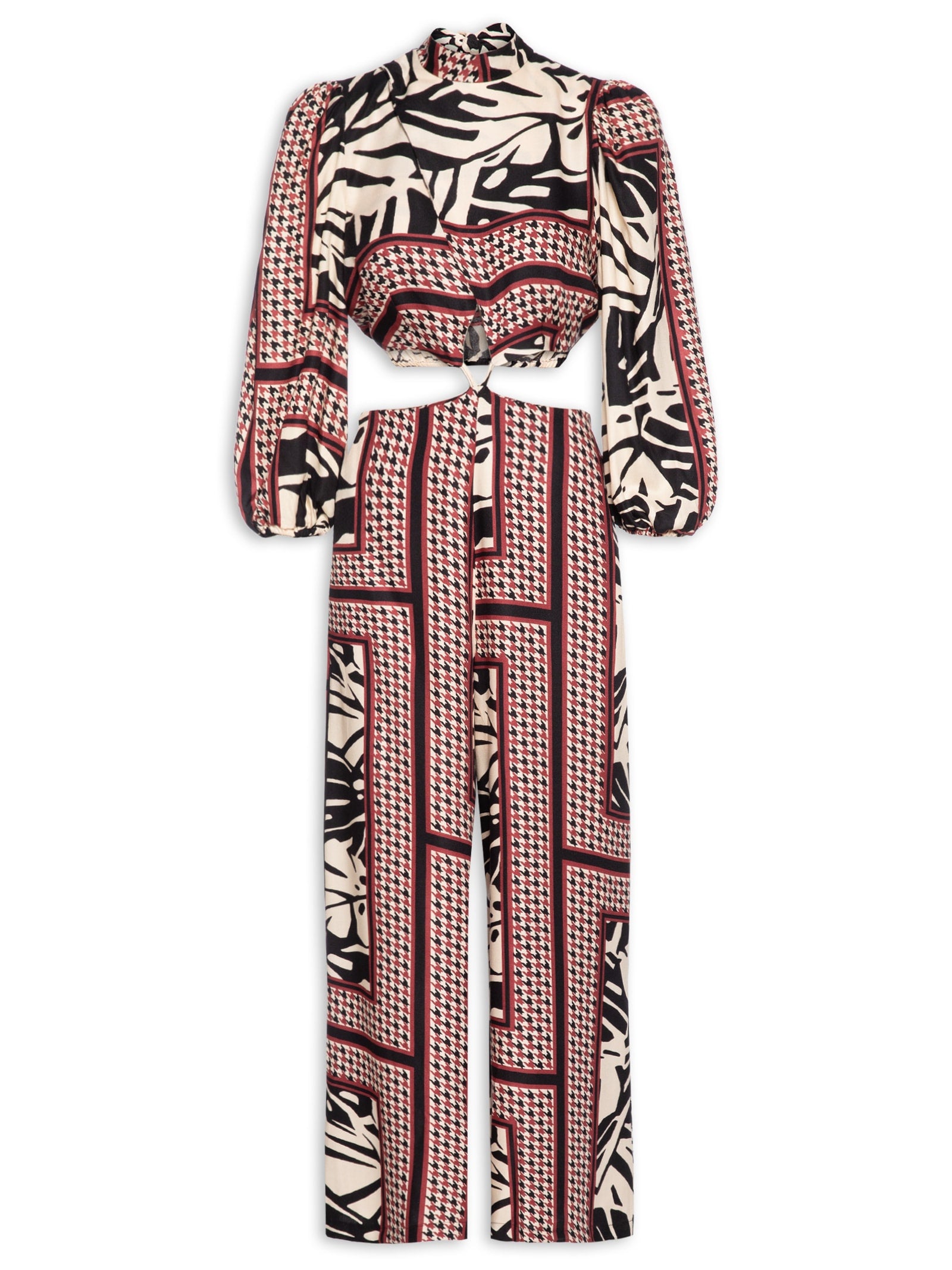 Blusa De Manga Comprida e Gola Alta Wool & Cotton - Preto