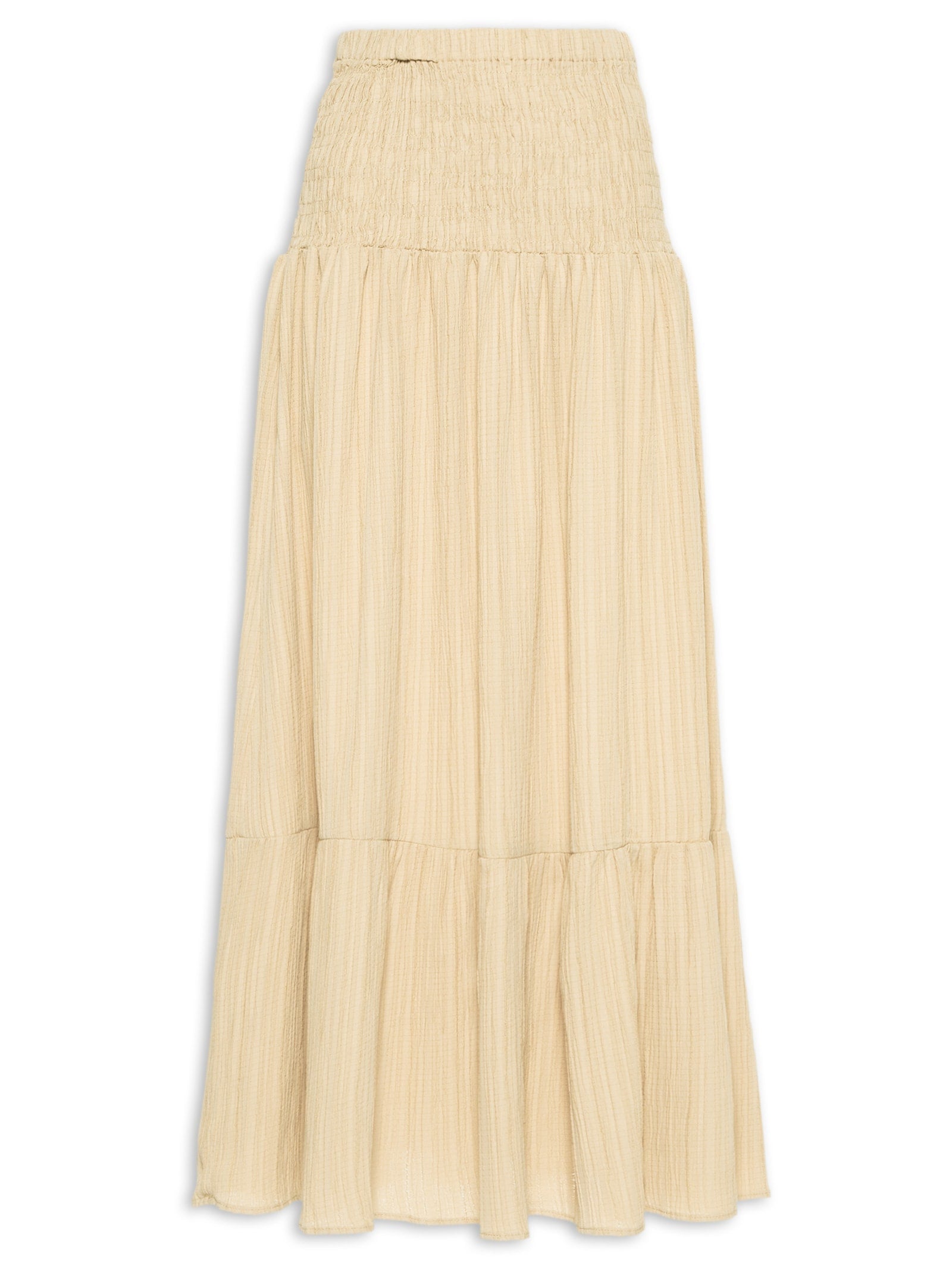 Saia Longa Cós Largo Elástico - Off White