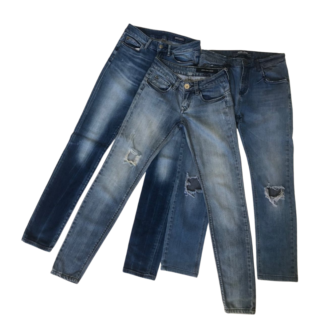 Kit 3 Calças Jeans Masculinas – Tommy Hilfiger & John John
