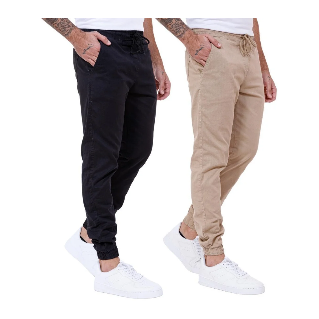 Kit 2 Calças Jogger Premium – Conforto e Estilo Urbano