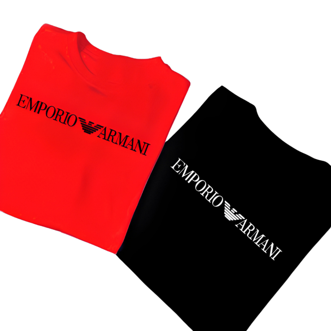 Kit 2 Camisetas Emporio Armani – Estilo Premium
