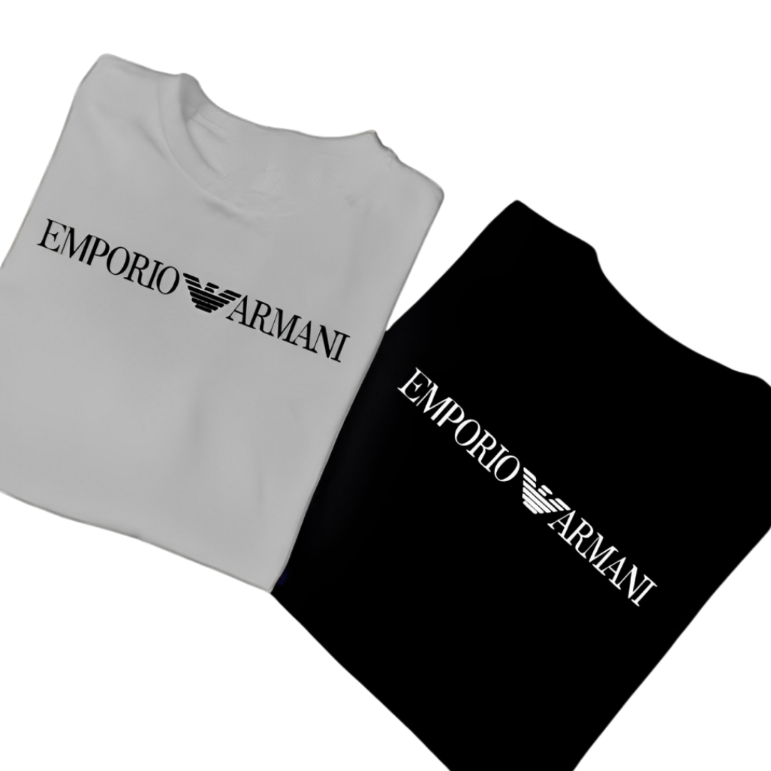 Kit 2 Camisetas Emporio Armani – Clássico e Sofisticado