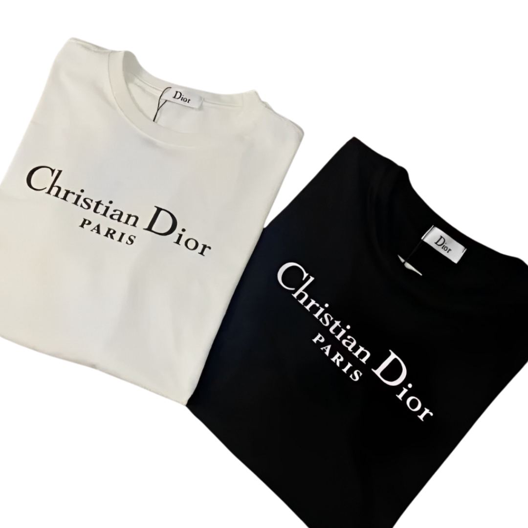 Kit 2 Camisetas Dior – Minimalismo com Sofisticação